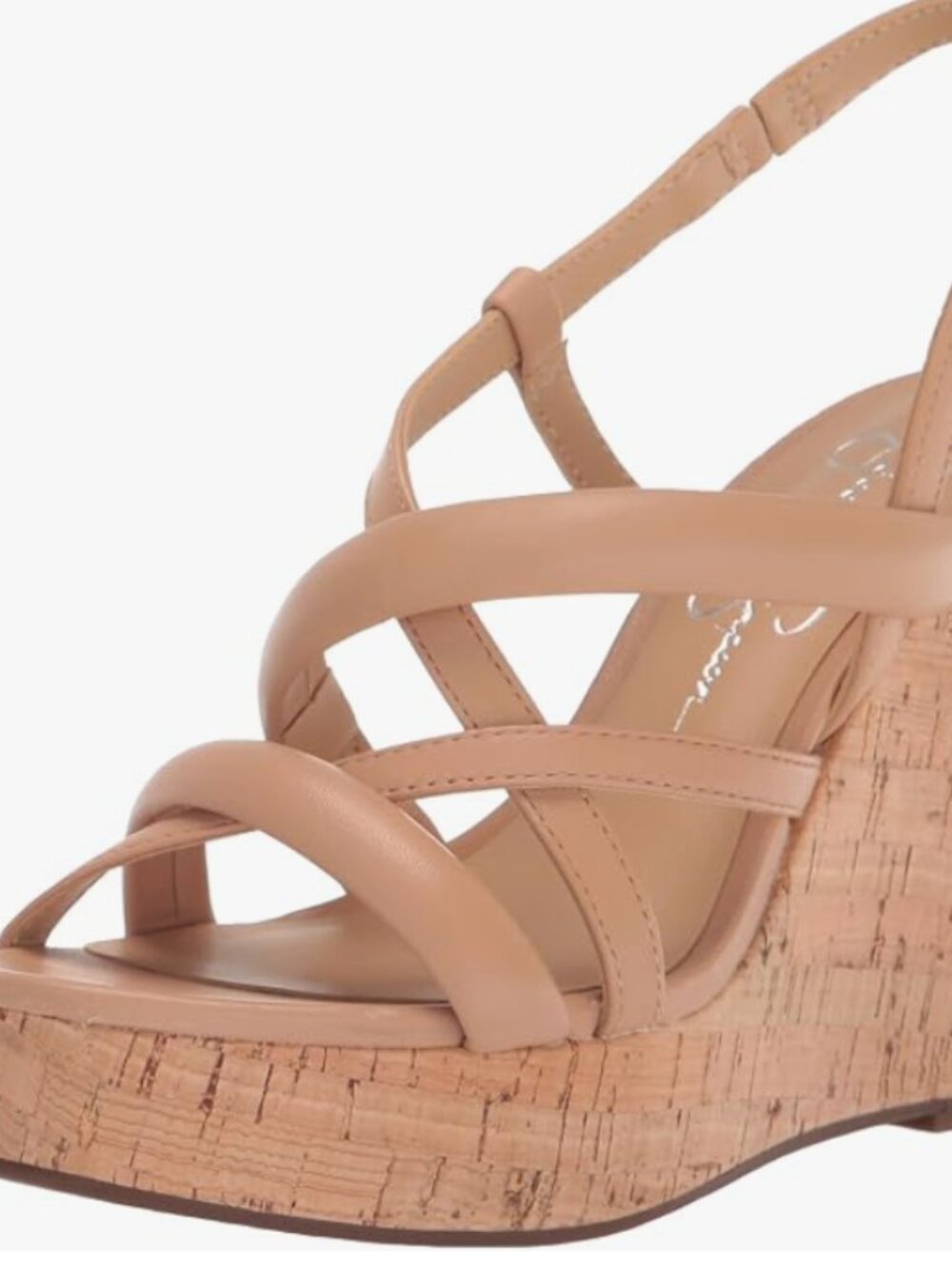 Jessica Simpson JS Simina Platform Sandals - Buff Nappa Leather - 10M